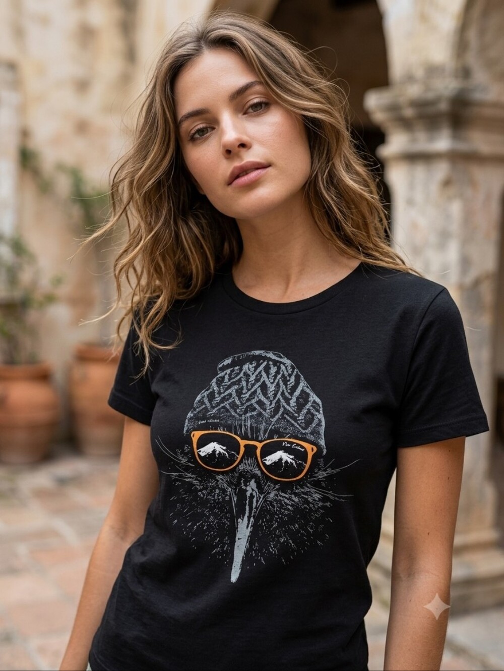 Global Culture Kiwi Bird Graphic Tee New Zealand Gorpcore T-Shirt Travel